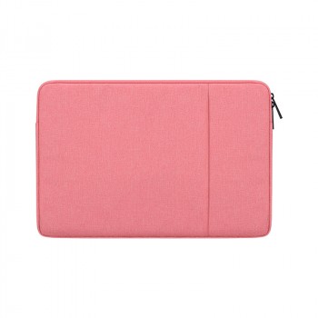 Водостойкий чехол папка на молнии для MacBook Pro 15/16 с многофункциональным карманом Розовый