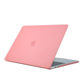 Поликарбонатный матовый полупрозрачный составной чехол накладка для MacBook Air 13.3 (A2337) Розовый