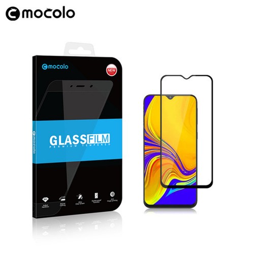 Улучшенное закругленное 3D полноэкранное защитное стекло Mocolo для Samsung Galaxy A50/A20, цвет Черный