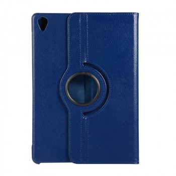 Роторный чехол книжка подставка на непрозрачной поликарбонатной основе для Huawei MediaPad M6 10.8  Синий
