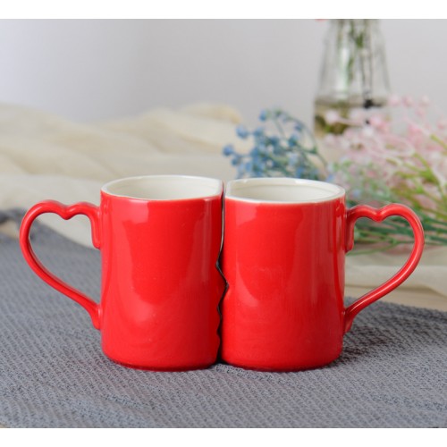 Парный комплект фигурных дизайнерских кружек 350 мл 