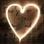 Неоновая декорация 30см дизайн Сердце 