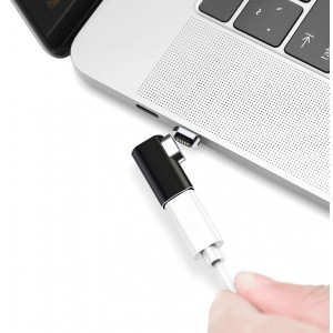 Угловой переходник USB Type-C с магнитным коннектором для MacBook 86Вт 4А
