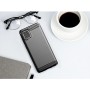 Матовый силиконовый чехол для Samsung Galaxy Note 10 Lite с текстурным покрытием металлик, цвет Черный