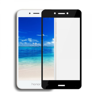 3D полноэкранное ультратонкое износоустойчивое сколостойкое олеофобное защитное стекло для Huawei Honor 6A Черный
