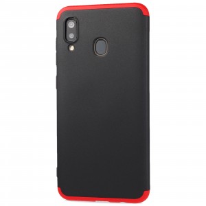 Трехкомпонентный сборный двухцветный пластиковый чехол для Samsung Galaxy A20/A30 Красный