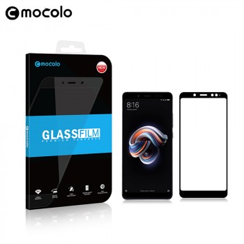 Улучшенное закругленное 3D полноэкранное защитное стекло Mocolo для для Xiaomi RedMi Note 5 Черный