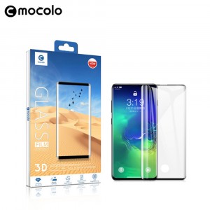 Премиум 5D Full Cover полноэкранное безосколочное защитное стекло Mocolo со сверхточными краями для Samsung Galaxy S10