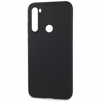 Трехкомпонентный сборный матовый пластиковый чехол для Xiaomi RedMi Note 8T Черный