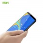 Премиум 3D(5D) Full Glue полноэкранное безосколочное защитное стекло Mofi с усиленным олеофобным слоем для Samsung Galaxy A7 (2018)