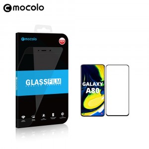 Улучшенное закругленное 3D полноэкранное защитное стекло Mocolo для Samsung Galaxy A80