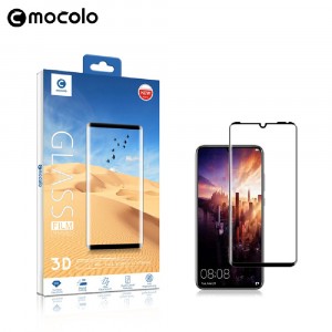 Премиум 5D Full Cover полноэкранное безосколочное защитное стекло Mocolo со сверхточными краями для Huawei Mate 20