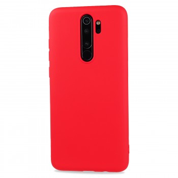 Матовый силиконовый чехол для Xiaomi RedMi Note 8 Pro с покрытием софт-тач Красный