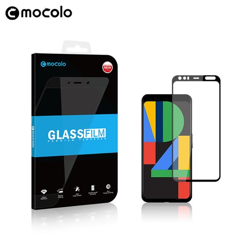 Улучшенное закругленное 3D полноэкранное защитное стекло Mocolo для Google Pixel 4 XL