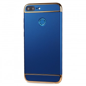 Сборный матовый пластиковый чехол для Huawei Honor 9 Lite Синий