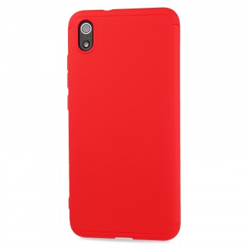 Трехкомпонентный сборный матовый пластиковый чехол для Xiaomi RedMi 7A Красный