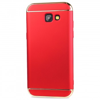 Сборный матовый пластиковый чехол для Samsung Galaxy A5 (2017) Красный