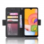 Винтажный чехол портмоне подставка на силиконовой основе с отсеком для карт и внешним картхолдером на магнитной защелке для Samsung Galaxy A01/ M01