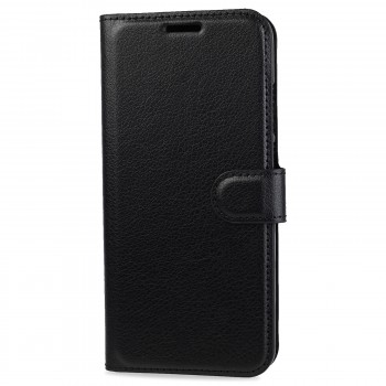 Чехол портмоне подставка для Samsung Galaxy S8 с магнитной защелкой и отделениями для карт Черный