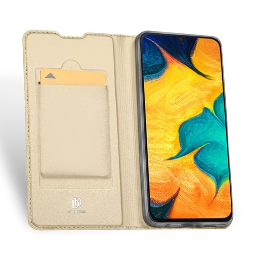 Магнитный флип чехол-книжка для Samsung Galaxy A30s/A50 с функцией подставки и с отсеком для карт