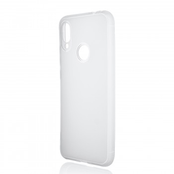 Силиконовый матовый полупрозрачный чехол для Xiaomi RedMi Note 7 Белый