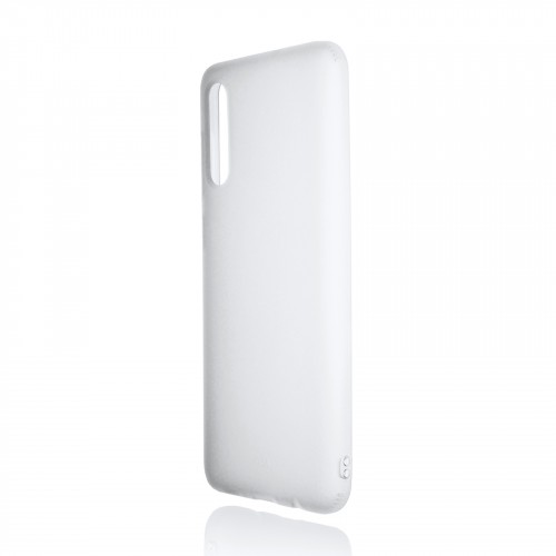 Силиконовый матовый полупрозрачный чехол для Samsung Galaxy A50/Galaxy A30s, цвет Белый