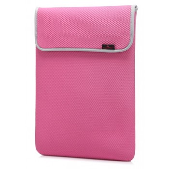 Текстильный мешок с текстурой ромб для ноутбуков 14-14.9 дюймов Розовый