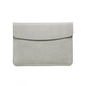 Кожаный чехол папка на магнитной застежке для Macbook Air/Pro 13 Белый