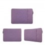 Чехол папка из влагостойкого текстиля с наружным карманом для ноутбуков 15-15.9 дюймов, цвет Фиолетовый