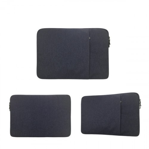 Чехол папка из влагостойкого текстиля с наружным карманом для ноутбуков 15-15.9 дюймов, цвет Синий