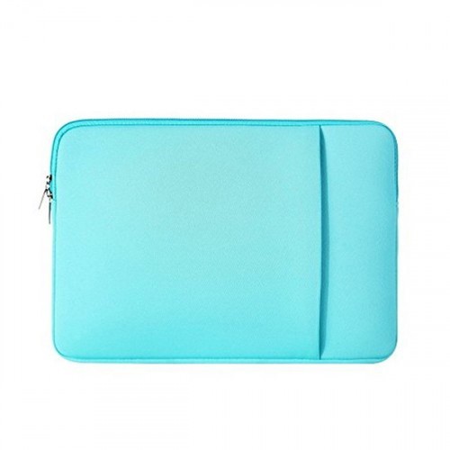 Чехол папка с наружным карманом для ноутбуков 15-15.9 дюймов, цвет Голубой