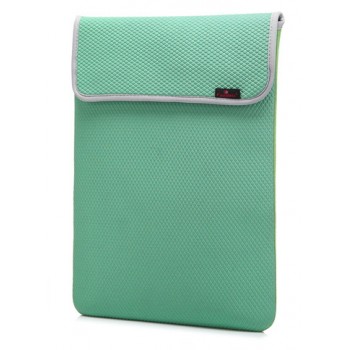 Текстильный мешок с текстурой ромб для ноутбуков 15-15.9 дюймов Зеленый