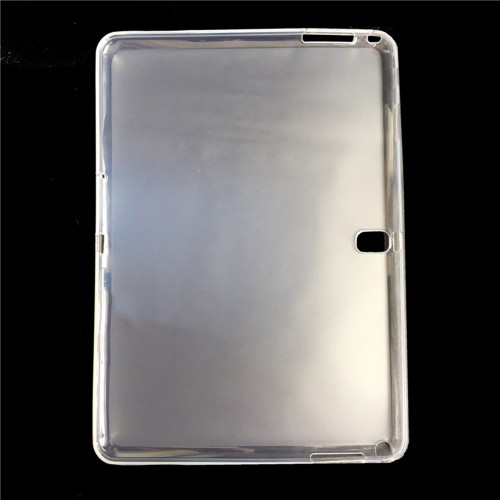 Силиконовый матовый полупрозрачный чехол для Samsung Galaxy Note 10.1 2014 editon , цвет Белый
