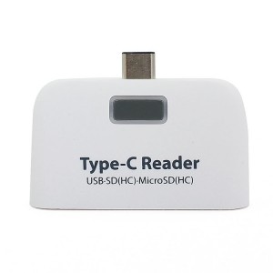Универсальный хаб OTG/кардридер type C для подключения внешней памяти USB 2.0/SD
