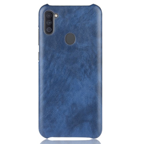 Чехол накладка текстурная отделка Кожа для Samsung Galaxy M11/A11, цвет Синий