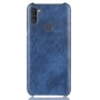 Чехол накладка текстурная отделка Кожа для Samsung Galaxy M11/A11, цвет Синий