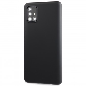 Матовый силиконовый чехол для Samsung Galaxy A51 с покрытием софт-тач Черный