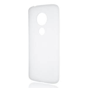 Силиконовый матовый полупрозрачный чехол для Motorola Moto E5 Белый