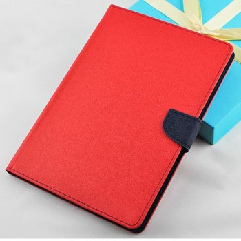 Чехол книжка подставка на непрозрачной силиконовой основе с магнитной защелкой и тканевым покрытием для Samsung Galaxy Tab S6 Lite Красный