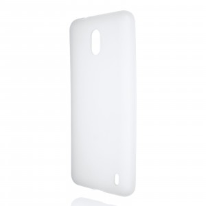 Силиконовый матовый полупрозрачный чехол для Nokia 2 Белый