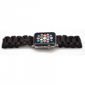 Деревянный сегментарный ремешок на пряжке для Apple Watch Series 4/5 40мм/Series 1/2/3 38мм