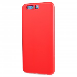 Матовый силиконовый чехол для Huawei Honor 9 с покрытием софт-тач Красный