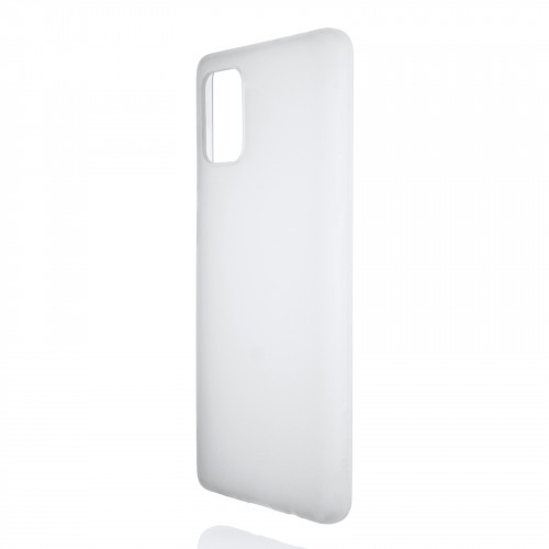 Силиконовый матовый полупрозрачный чехол для Samsung Galaxy A71, цвет Белый