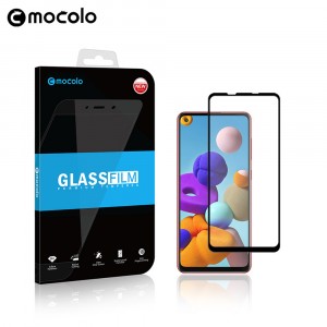 Улучшенное закругленное 3D полноэкранное защитное стекло Mocolo для Samsung Galaxy A21s