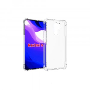 Прозрачный противоударный силиконовый чехол для Xiaomi RedMi 9 с усиленными углами
