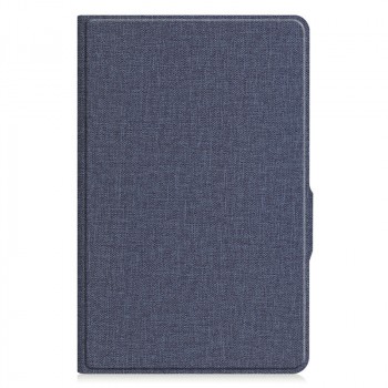 Чехол книжка подставка на непрозрачной силиконовой основе с тканевым покрытием для Huawei MatePad T8  Синий