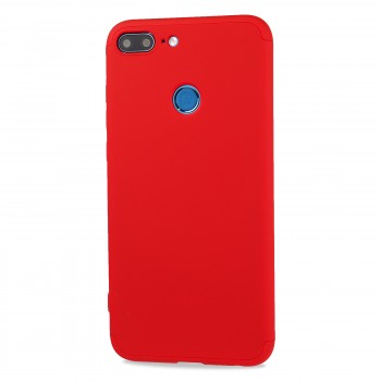 Трехкомпонентный сборный матовый пластиковый чехол для Huawei Honor 9 Lite Красный