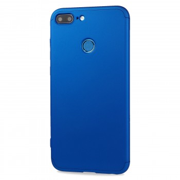 Трехкомпонентный сборный матовый пластиковый чехол для Huawei Honor 9 Lite Синий