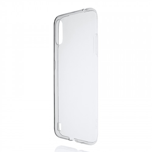 Силиконовый глянцевый транспарентный чехол для Samsung Galaxy M01/Galaxy A01