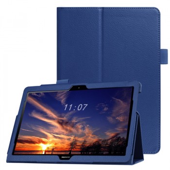 Чехол книжка подставка с рамочной защитой экрана и крепежом для стилуса для Huawei MediaPad T5